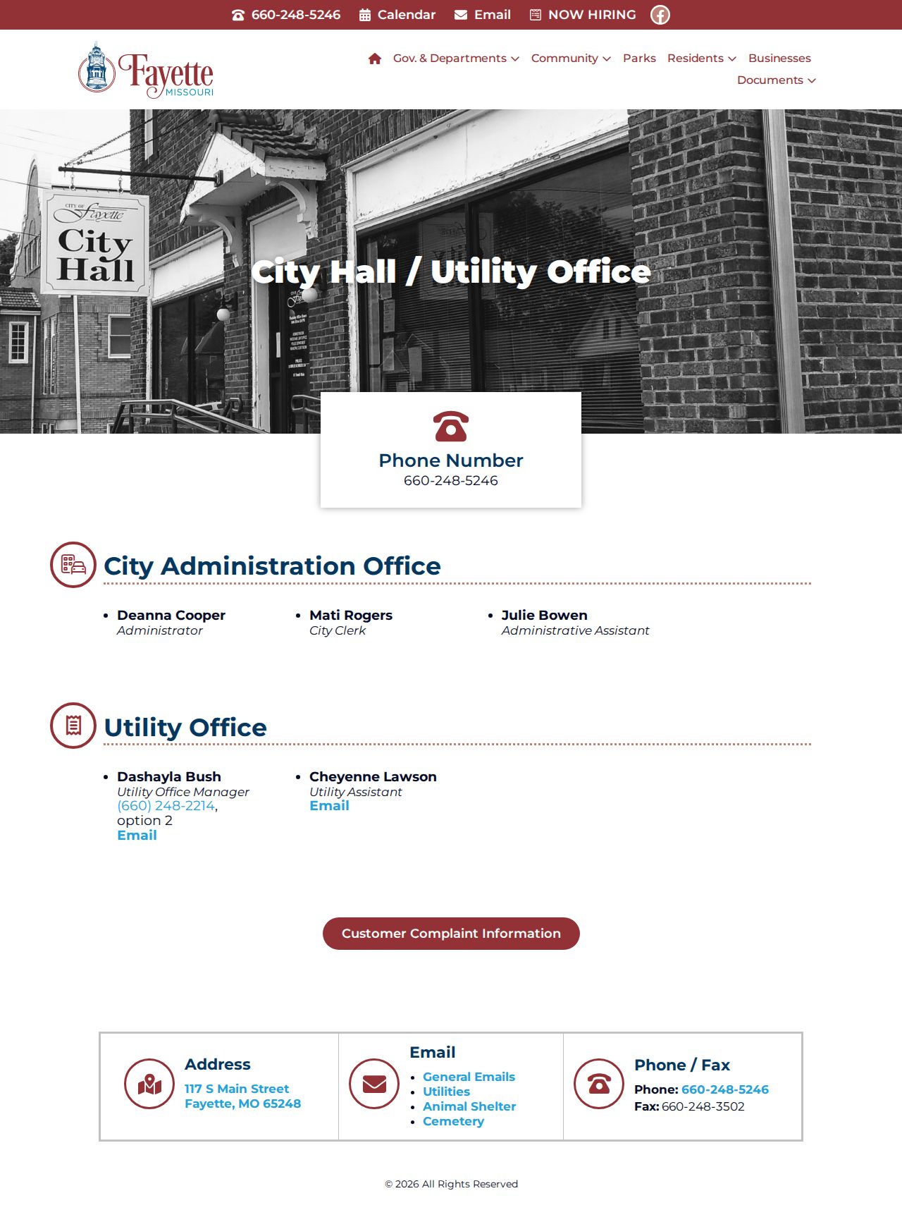 Fayette court docket access distinction with City Hall contact information