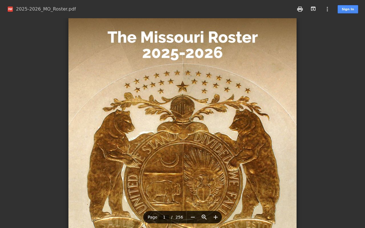 Howard County court docket clerk listing in Missouri roster