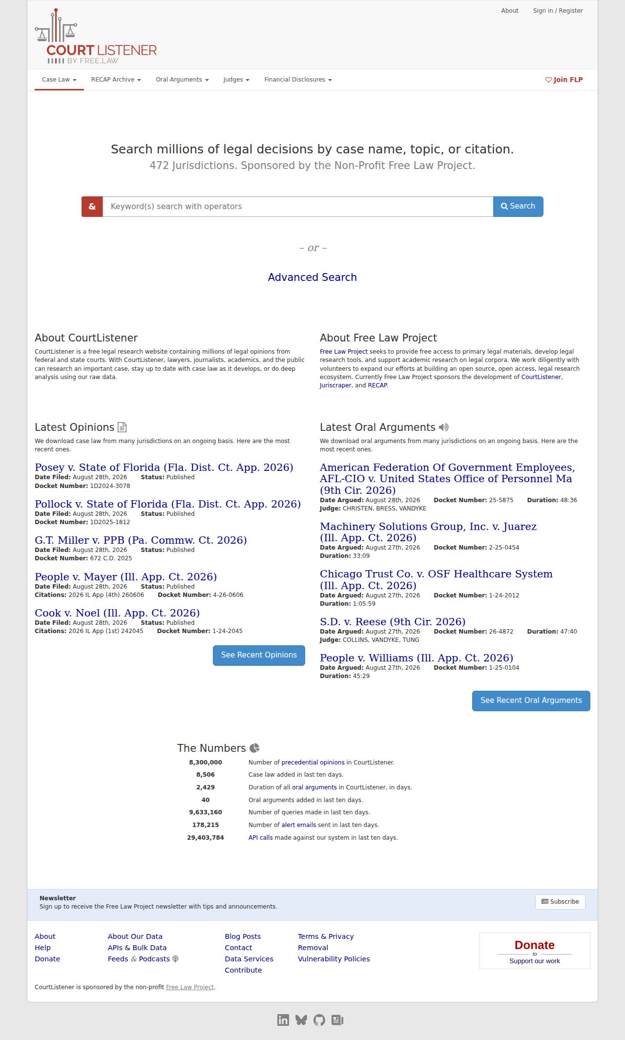 Howard County court docket federal record search through CourtListener RECAP